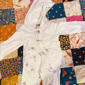 Carter's Cream Hooded Baby Outfit